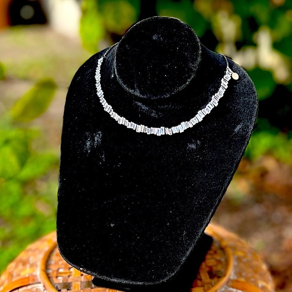 Adjustable Glam CZ Necklace, Whimsy Goth Choker Girly Valentines Gift, EUC - Picture 8 of 10